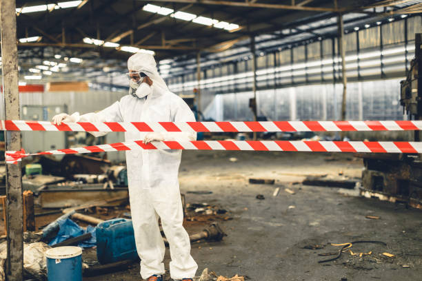 Professional Sewage Cleanup technician working in Diamond Springs, CA